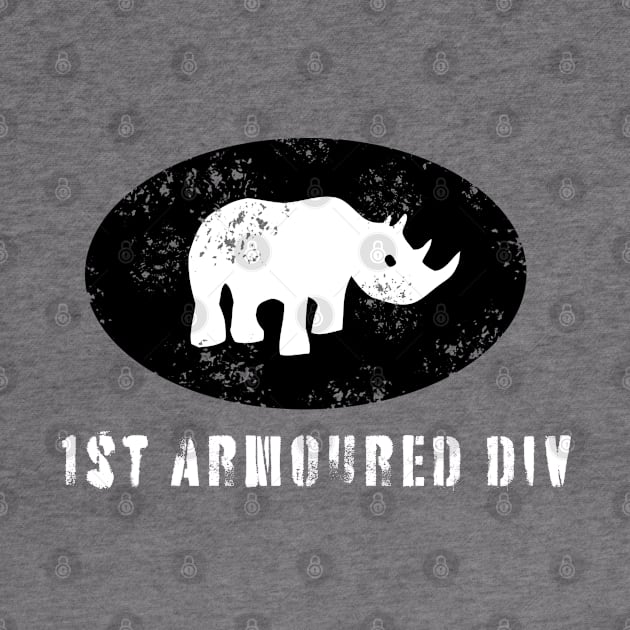 1st Armoured Division, British Army WW2 (Distressed) by BearCaveDesigns